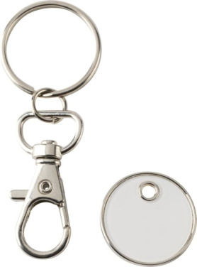 Logotrade corporate gift image of: Rory keyring with trolley coin