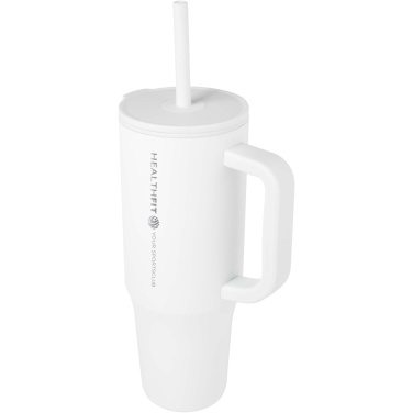 Logo trade business gift photo of: Brady 900 ml RCS certified insulated tumbler with silicone straw