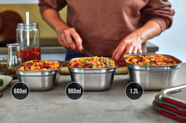 Logo trade promotional merchandise image of: Black+Blum Mealprep Box 3pcs Set Small, Medium, Large