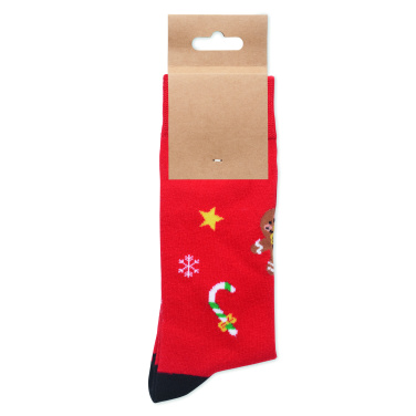 Logo trade advertising products image of: Pair of Christmas socks L