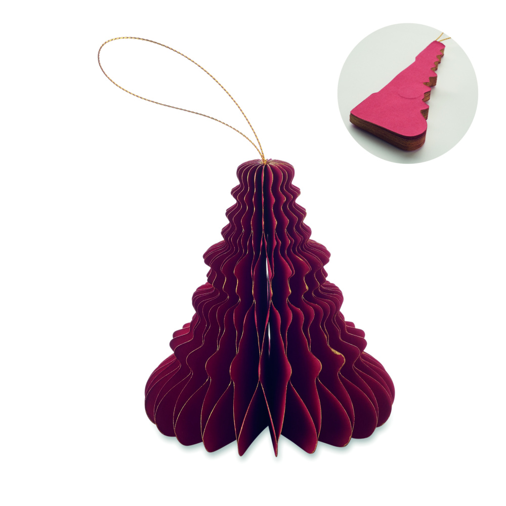 Logotrade advertising products photo of: Christmas paper tree hanger