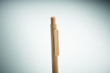 Logo trade promotional merchandise picture of: Bamboo automatic ball pen