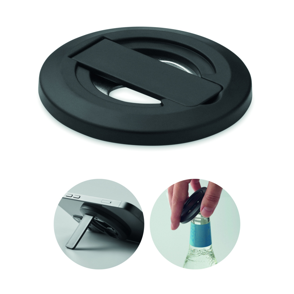 Logo trade promotional products picture of: Phone holder and bottle opener
