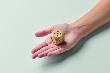Logo trade advertising product photo of: Schima wooden dice 3cm dia