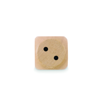 Logotrade promotional item picture of: Schima wooden dice 3cm dia