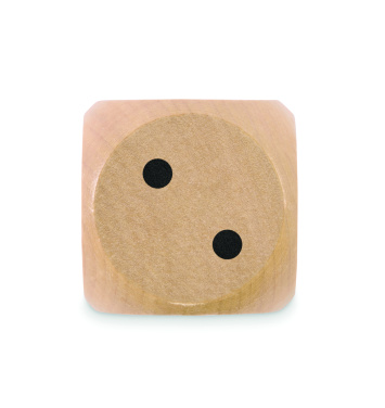 Logo trade business gift photo of: Schima wooden dice 5cm dia