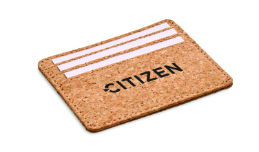 Logo trade promotional merchandise image of: Cork cardholder with RFID
