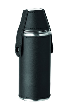 Logo trade promotional gifts picture of: Hip flask with shot cups