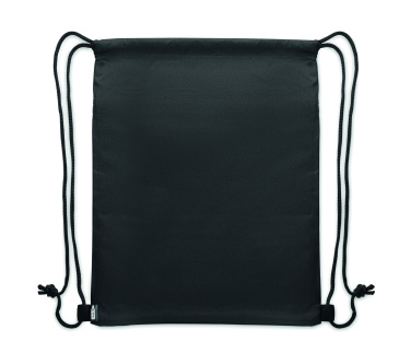 Logo trade promotional item photo of: Drawstring bag in 600D RPET