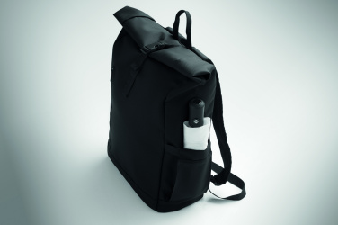 Logotrade promotional items photo of: Rolltop laptop rucksack 600D