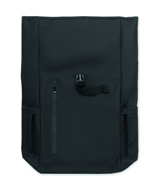 Logo trade promotional gifts picture of: Rolltop laptop rucksack 600D
