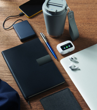 Logo trade business gift photo of: A5 PU notebook