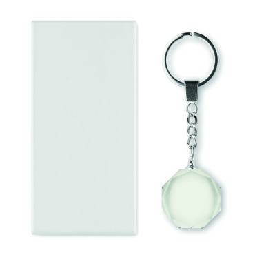 Logotrade promotional product image of: Glass round award key ring