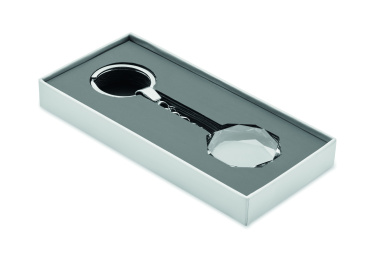 Logotrade promotional item picture of: Glass round award key ring