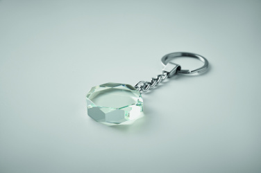 Logotrade promotional merchandise picture of: Glass round award key ring