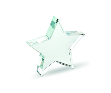 Logo trade business gifts image of: Glass star award
