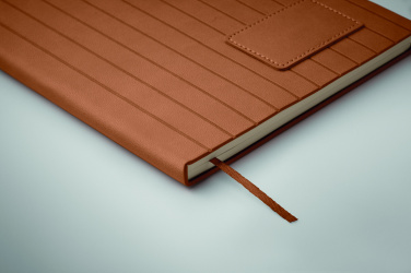 Logo trade advertising products image of: A5 notebook in smokey PU