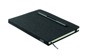 Logo trade promotional gift photo of: A5 notebook with phone holder