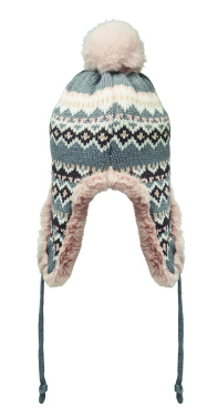 Logo trade promotional giveaways picture of: Knitted beanie with ear flap