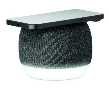 Logo trade promotional giveaways picture of: 15W wireless charger speaker