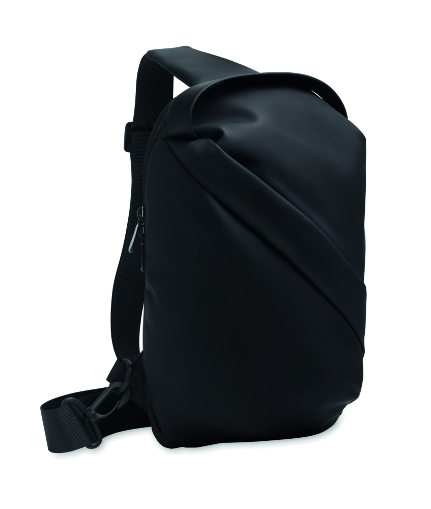 Logo trade advertising products image of: Cross chest bag in soft PU