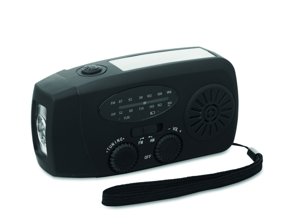 Logotrade business gift image of: Portable radio SOS with LED torch