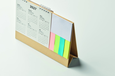 Logo trade promotional items image of: Desk calendar with memo pad