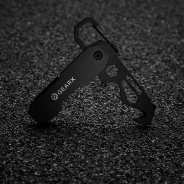 Logotrade promotional merchandise photo of: Gear X foldable EDC tool with carabiner and parcel cutter