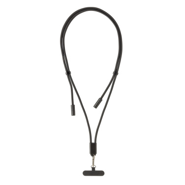 Logo trade promotional merchandise photo of: LoopAmp RCS RPET adjustable phone cord with 60W cable