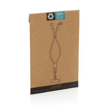 Logotrade corporate gift picture of: LoopAmp RCS RPET adjustable phone wrist strap 60W cable
