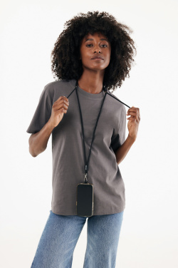 Logo trade promotional giveaways picture of: CarryLoop RCS recycled PET adjustable phone holder lanyard