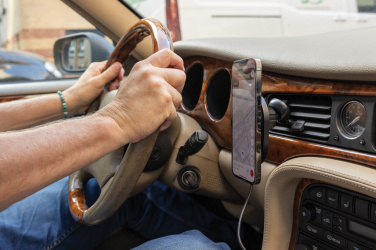 Logo trade corporate gifts picture of: PowerCruze RCS rplastic 15W magnetic charging car holder