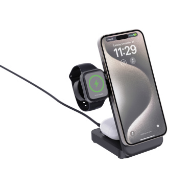 Logotrade corporate gift picture of: Urban Vitamin Arcadia RCS rplastic 15W 3in1 magnetic charger