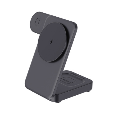 Logo trade promotional products image of: Urban Vitamin Arcadia RCS rplastic 15W 3in1 magnetic charger