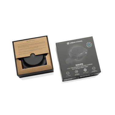Logotrade promotional item image of: Urban Vitamin Goleta 2-in-1 15W magnetic wireless charger