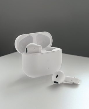 Logotrade promotional item image of: Tunevo RCS recycled plastic wireless earbuds