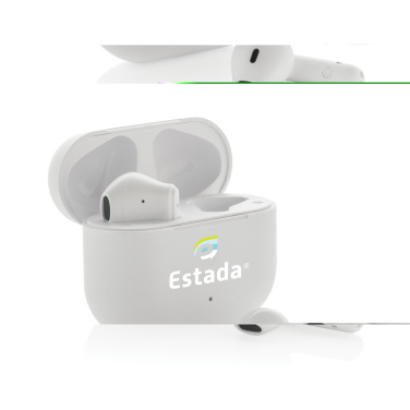 Logo trade promotional merchandise image of: Tunevo RCS recycled plastic wireless earbuds