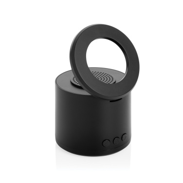 Logo trade promotional items image of: Magpulse RCS recycled plastic 3W speaker w/magnetic holder