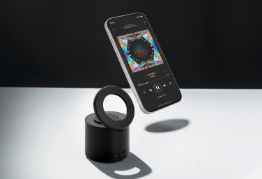 Logo trade corporate gifts image of: Magpulse RCS recycled plastic 3W speaker w/magnetic holder