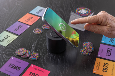 Logo trade corporate gift photo of: Magpulse RCS recycled plastic 3W speaker w/magnetic holder