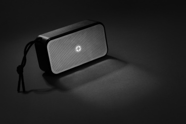 Logo trade business gifts image of: Swiss Peak RCS recycled aluminium 10W bass speaker