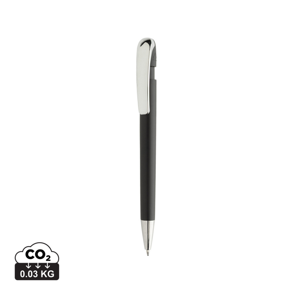Logotrade promotional item image of: Glide GRS certified R-ABS Metal Clip Pen