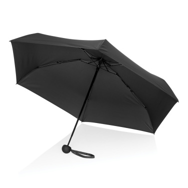 Logo trade promotional products image of: 19.5" Aware™ RPET super mini manual 190T Pongee umbrella