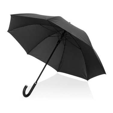 Logo trade promotional giveaways image of: Swiss Peak Vero Aware™ RPET 25” umbrella w luxe handle