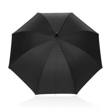 Logo trade promotional merchandise photo of: Swiss Peak Vero Aware™ RPET 25” umbrella w luxe handle