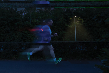 Logo trade advertising products picture of: Lumi Sprint RCS rplastic LED re-chargeable running light