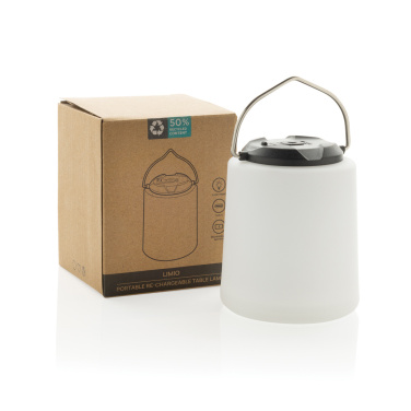 Logotrade promotional merchandise photo of: Limio RCS recycled plastic portable re-chargeable table lamp