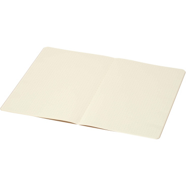 Logo trade promotional gift photo of: Slyk A5 kraft cahier notebook with dotted pages