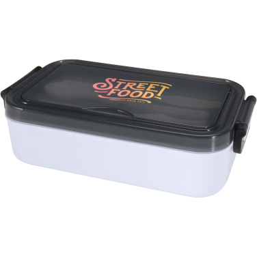 Logo trade promotional merchandise image of: Snappy lunch box and cutlery set