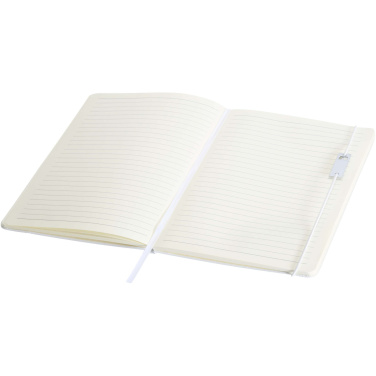 Logo trade promotional merchandise image of: Legato Elegance A5 hard cover notebook and rollerball pen set